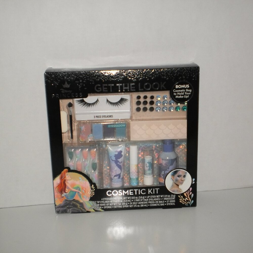 Disney Princess Ariel The Little Mermaid - Cosmetic Makeup Kit- Get The Look